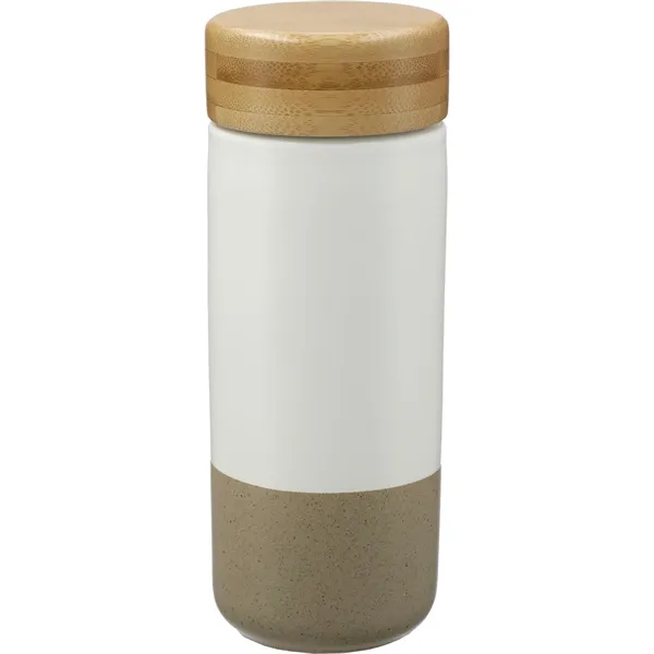11 oz. ceramic tumbler with double wall construction and screw-on bamboo... from ASI 66887 PCNA / Leeds