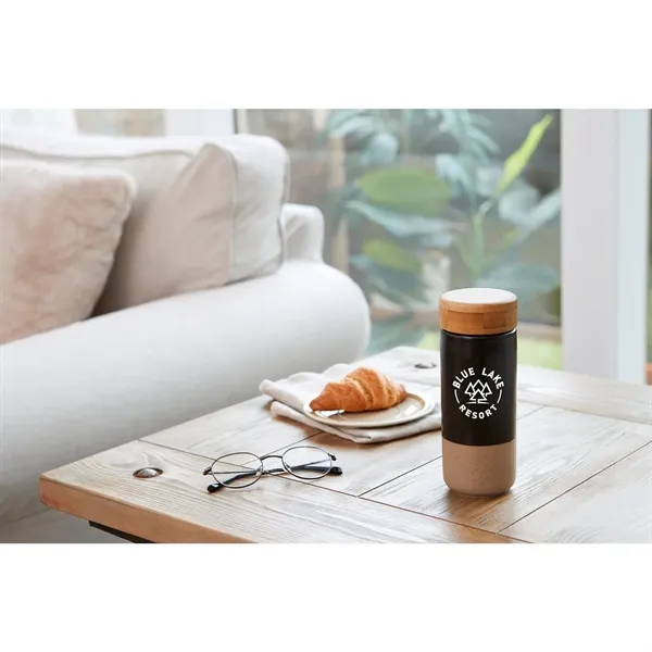 11 oz. ceramic tumbler with double wall construction and screw-on bamboo... from ASI 66887 PCNA / Leeds