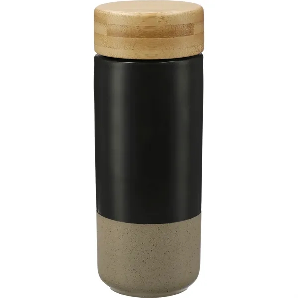 11 oz. ceramic tumbler with double wall construction and screw-on bamboo... from ASI 66887 PCNA / Leeds