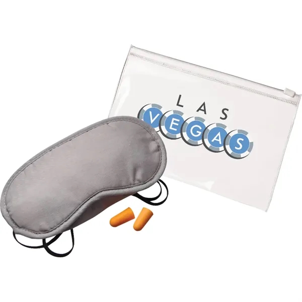 Comfort set with a zip-top resealable pouch, polyester eye mask and... from ASI 66887 PCNA / Bullet