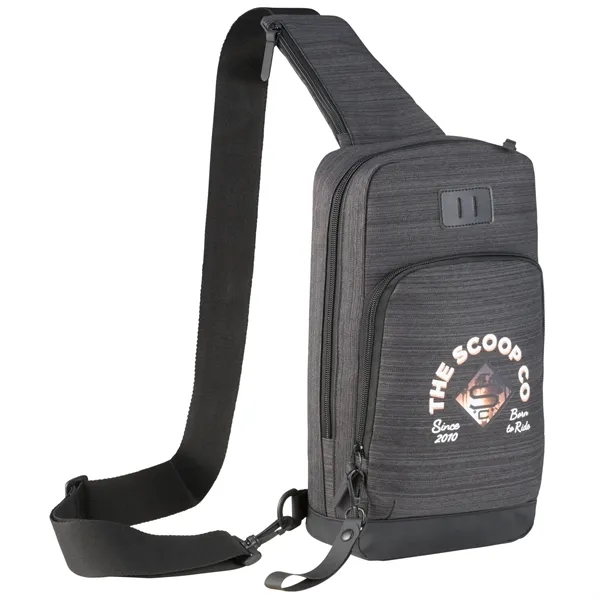 3.5" x 14" x 7.5" sling bag with USB port.... from ASI 66887 PCNA / Leeds