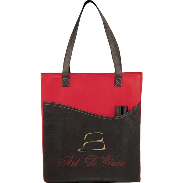 3" x 17" x 15" non-woven tote bag with 26" handles... from ASI 66887 PCNA / Bullet
