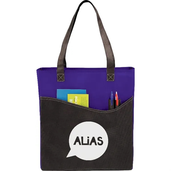 3" x 17" x 15" non-woven tote bag with 26" handles... from ASI 66887 PCNA / Bullet