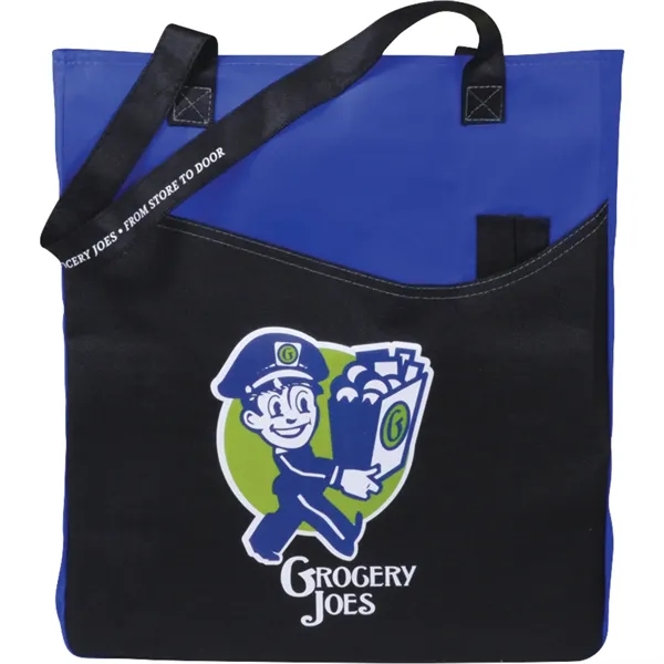 3" x 17" x 15" non-woven tote bag with 26" handles... from ASI 66887 PCNA / Bullet