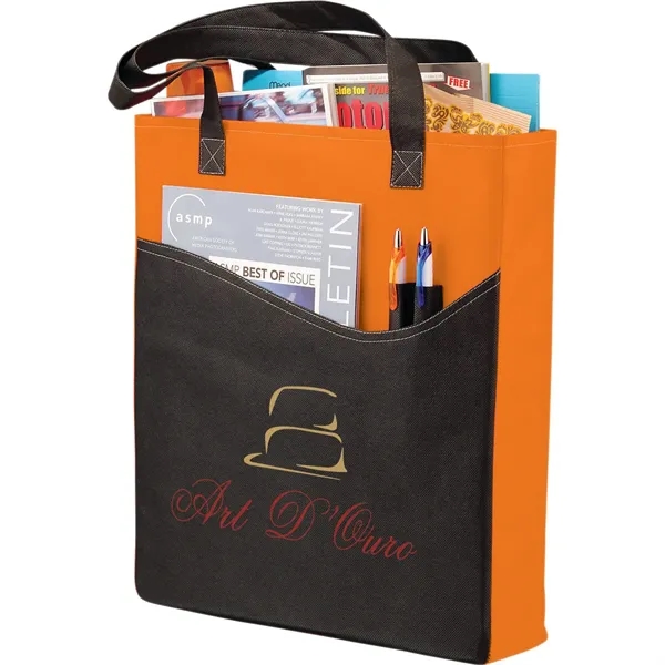 3" x 17" x 15" non-woven tote bag with 26" handles... from ASI 66887 PCNA / Bullet