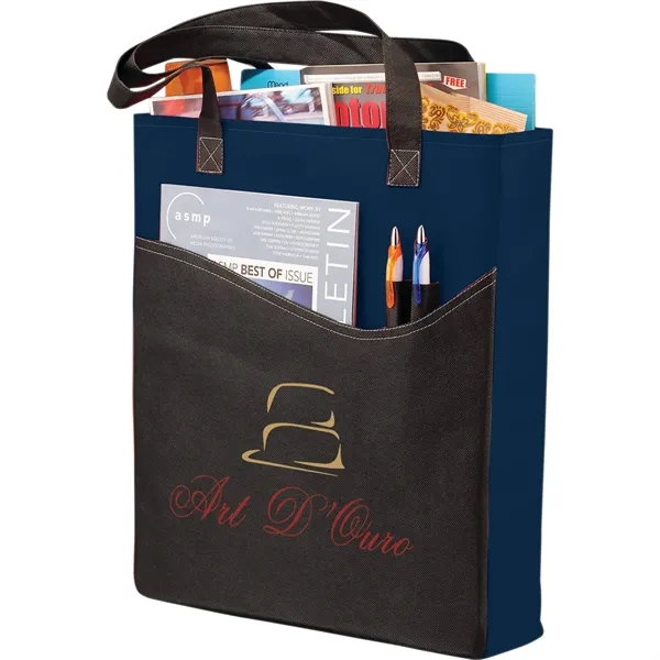 3" x 17" x 15" non-woven tote bag with 26" handles... from ASI 66887 PCNA / Bullet