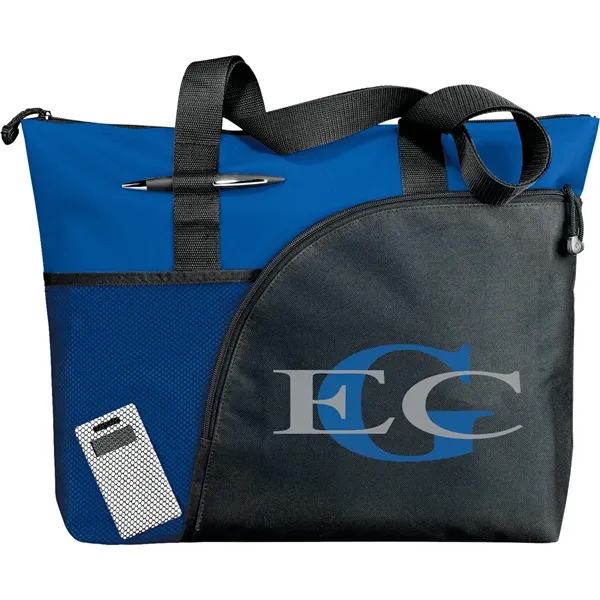 3.5" x 14" x 18" zippered tote bag.... from ASI 66887 PCNA / Leeds