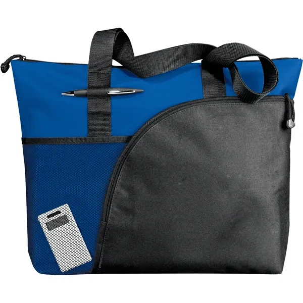 3.5" x 14" x 18" zippered tote bag.... from ASI 66887 PCNA / Leeds