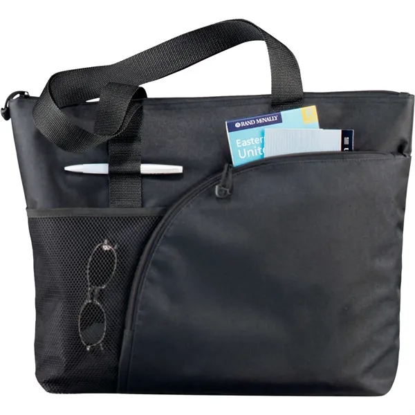 3.5" x 14" x 18" zippered tote bag.... from ASI 66887 PCNA / Leeds