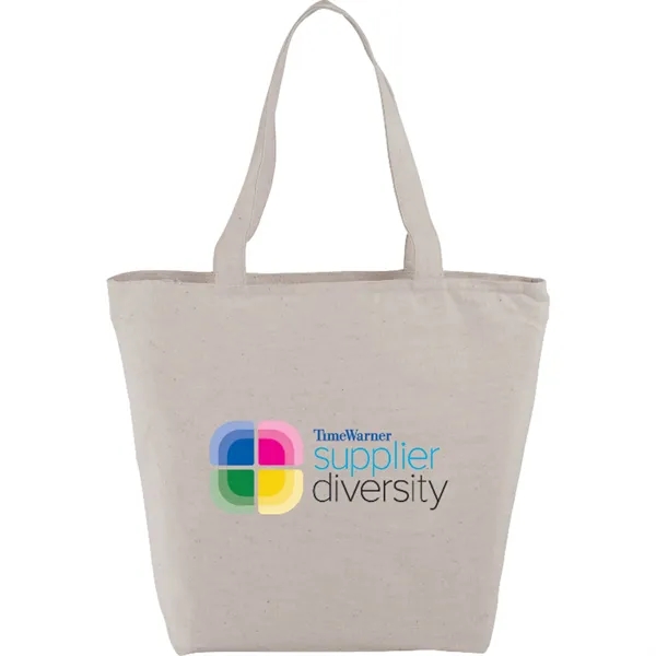 5" x 12.25" x 14.75" cotton canvas tote bag with zippered... from ASI 66887 PCNA / Bullet