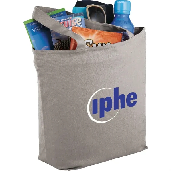 5" x 12.25" x 14.75" cotton canvas tote bag with zippered... from ASI 66887 PCNA / Bullet