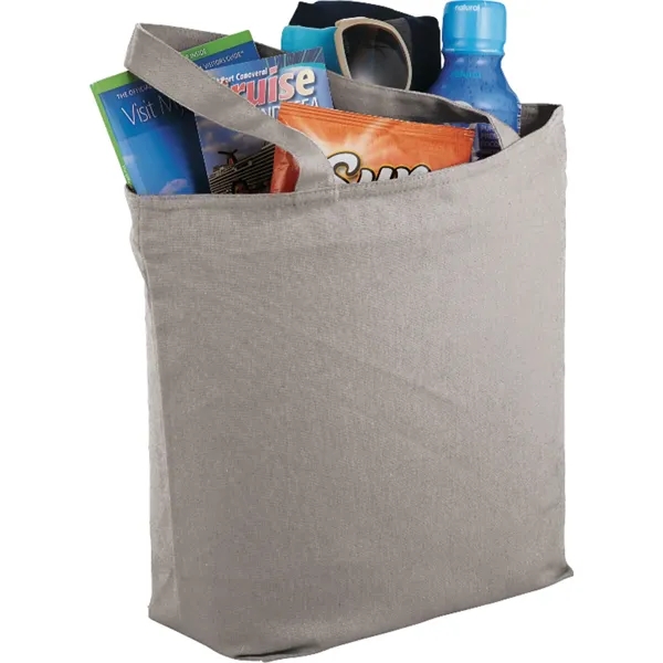 5" x 12.25" x 14.75" cotton canvas tote bag with zippered... from ASI 66887 PCNA / Bullet