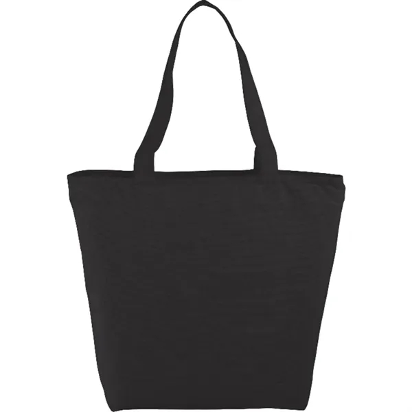 5" x 12.25" x 14.75" cotton canvas tote bag with zippered... from ASI 66887 PCNA / Bullet