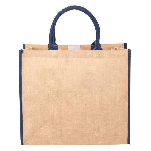 7.8" x 14" x 15.75" jute tote bag with 17" handles... from ASI 66887 PCNA / Bullet