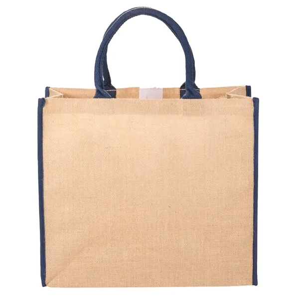 7.8" x 14" x 15.75" jute tote bag with 17" handles... from ASI 66887 PCNA / Bullet