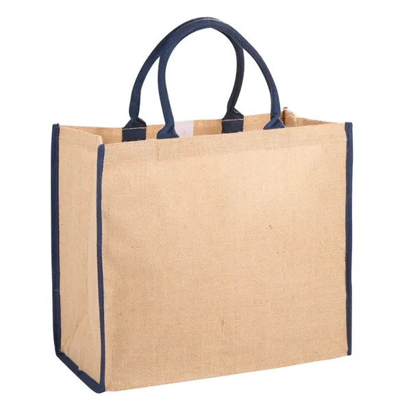 7.8" x 14" x 15.75" jute tote bag with 17" handles... from ASI 66887 PCNA / Bullet