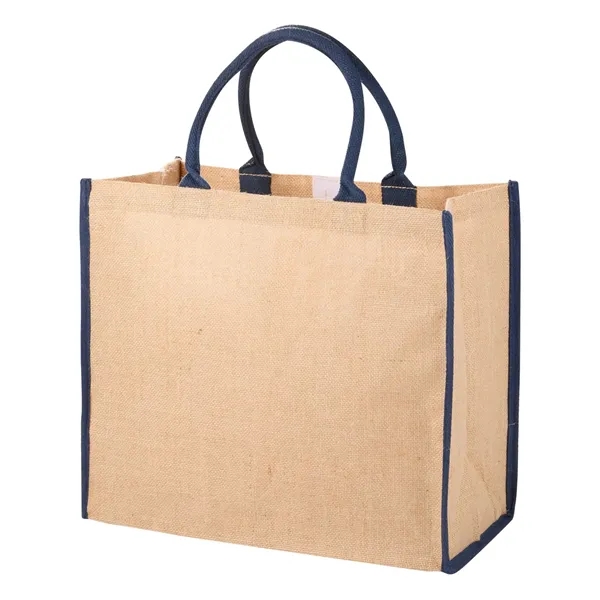 7.8" x 14" x 15.75" jute tote bag with 17" handles... from ASI 66887 PCNA / Bullet