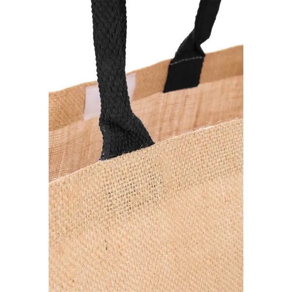 7.8" x 14" x 15.75" jute tote bag with 17" handles... from ASI 66887 PCNA / Bullet