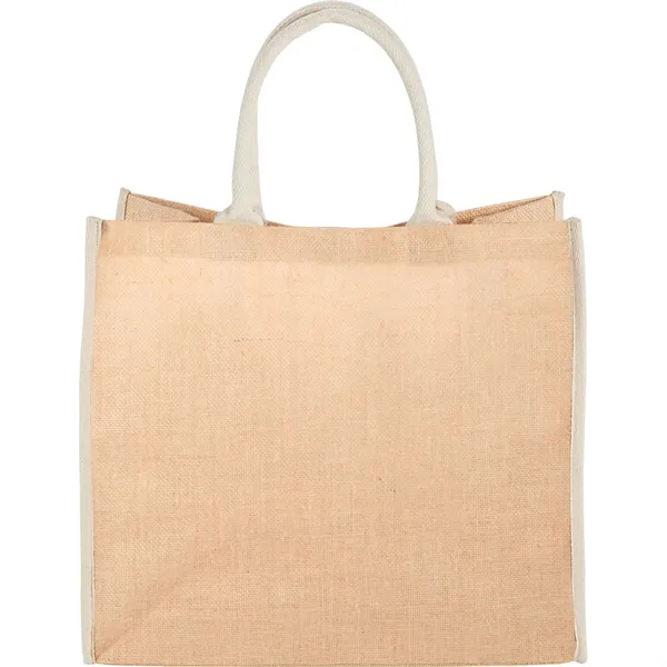 7.8" x 14" x 15.75" jute tote bag with 17" handles... from ASI 66887 PCNA / Bullet