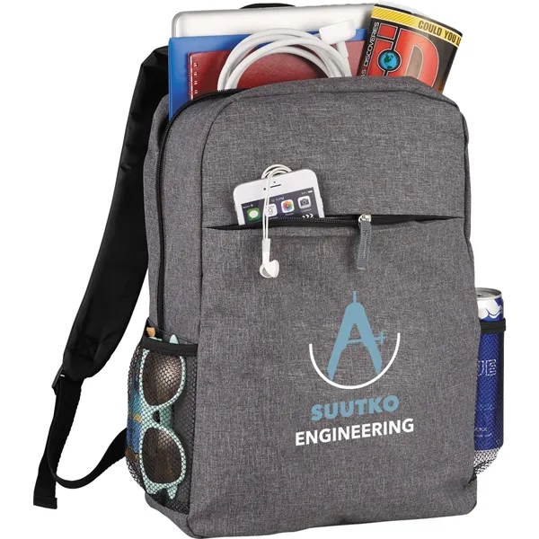 5.5" x 17.3" x 12" backpack with laptop compartment, multiple pockets... from ASI 66887 PCNA / Bullet