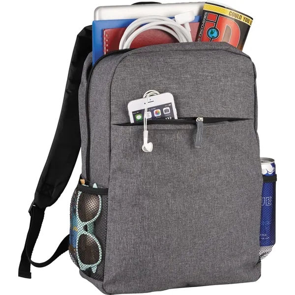 5.5" x 17.3" x 12" backpack with laptop compartment, multiple pockets... from ASI 66887 PCNA / Bullet