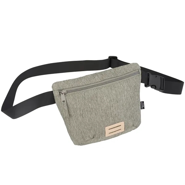 Recycled fanny pack with zippered compartment and adjustable waist belt up... from ASI 66887 PCNA / Bullet