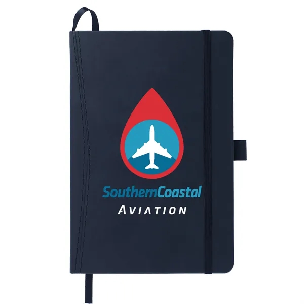 5.75" x 8.5" pocket bound journal with stitched hard cover, pen... from ASI 66887 PCNA / Leeds