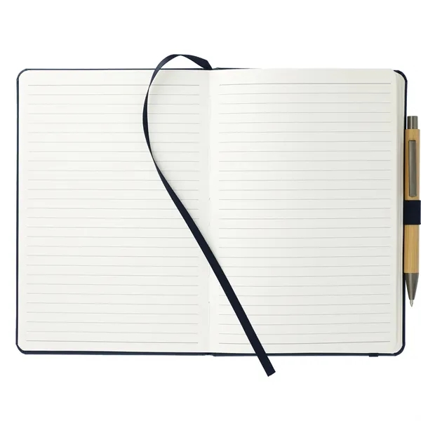 5.75" x 8.5" pocket bound journal with stitched hard cover, pen... from ASI 66887 PCNA / Leeds