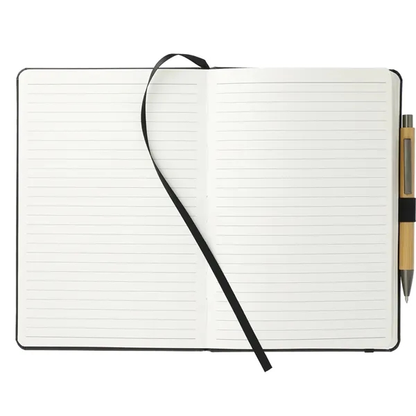 5.75" x 8.5" pocket bound journal with stitched hard cover, pen... from ASI 66887 PCNA / Leeds