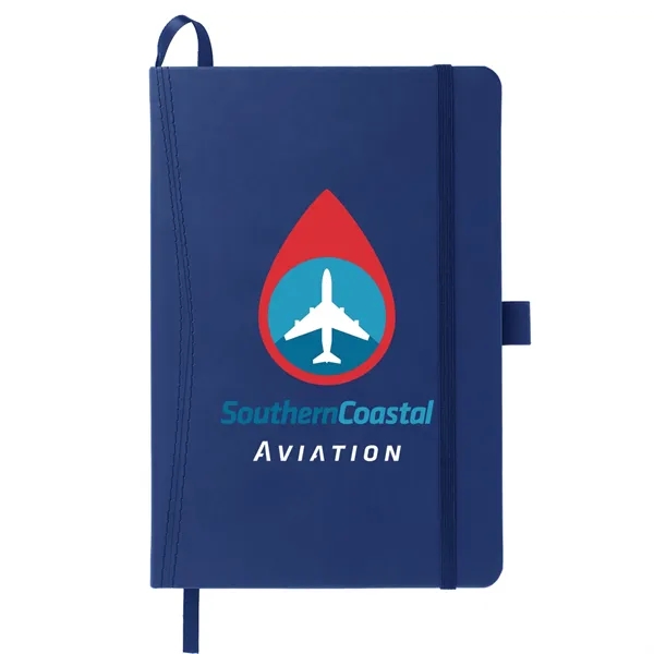 5.75" x 8.5" pocket bound journal with stitched hard cover, pen... from ASI 66887 PCNA / Leeds