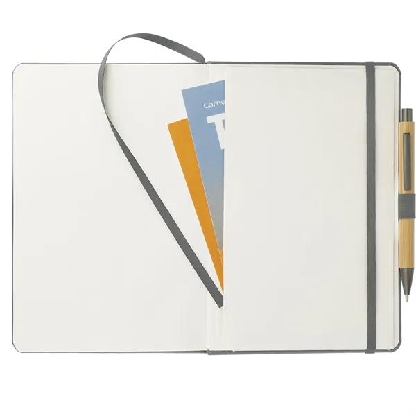 5.75" x 8.5" pocket bound journal with stitched hard cover, pen... from ASI 66887 PCNA / Leeds