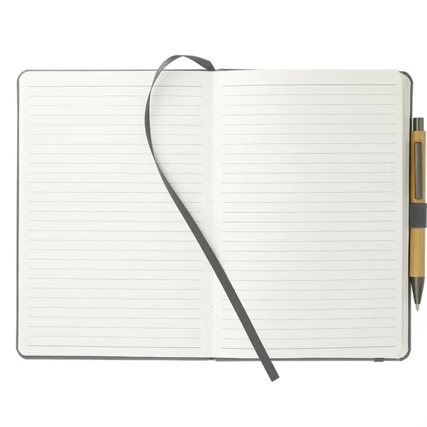 5.75" x 8.5" pocket bound journal with stitched hard cover, pen... from ASI 66887 PCNA / Leeds