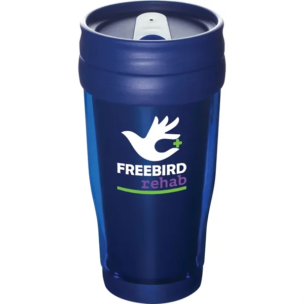 16 oz. insulated tumbler with double wall construction and twist-on slide... from ASI 66887 PCNA / Bullet