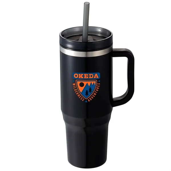 40 oz. double wall insulated tumbler with lid and straw.... from ASI 66887 PCNA / Bullet