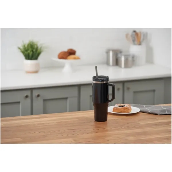 40 oz. double wall insulated tumbler with lid and straw.... from ASI 66887 PCNA / Bullet