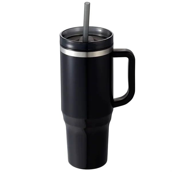 40 oz. double wall insulated tumbler with lid and straw.... from ASI 66887 PCNA / Bullet