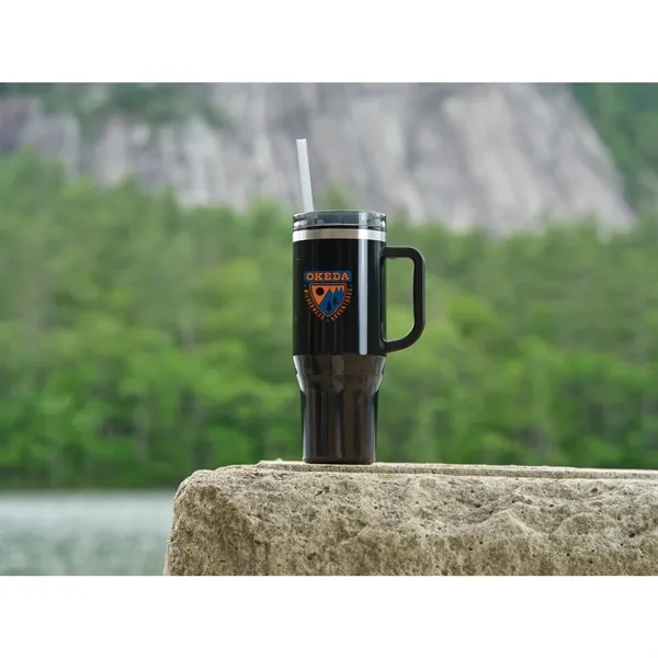 40 oz. double wall insulated tumbler with lid and straw.... from ASI 66887 PCNA / Bullet