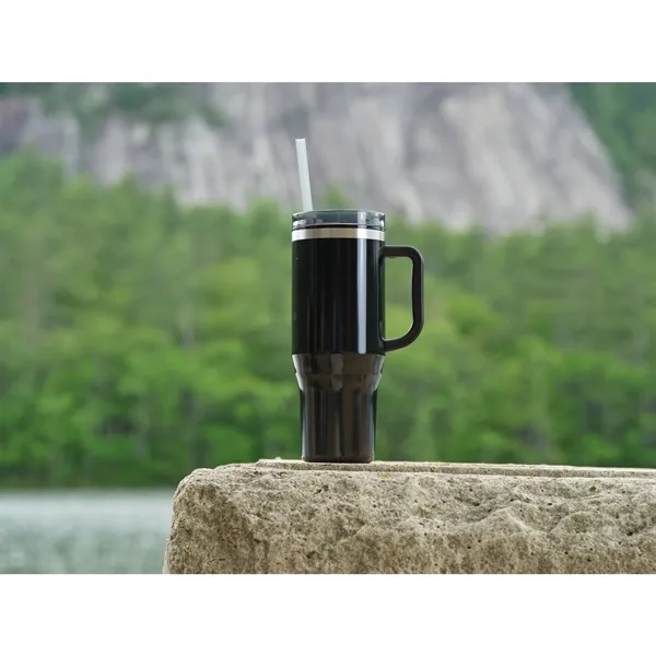 40 oz. double wall insulated tumbler with lid and straw.... from ASI 66887 PCNA / Bullet