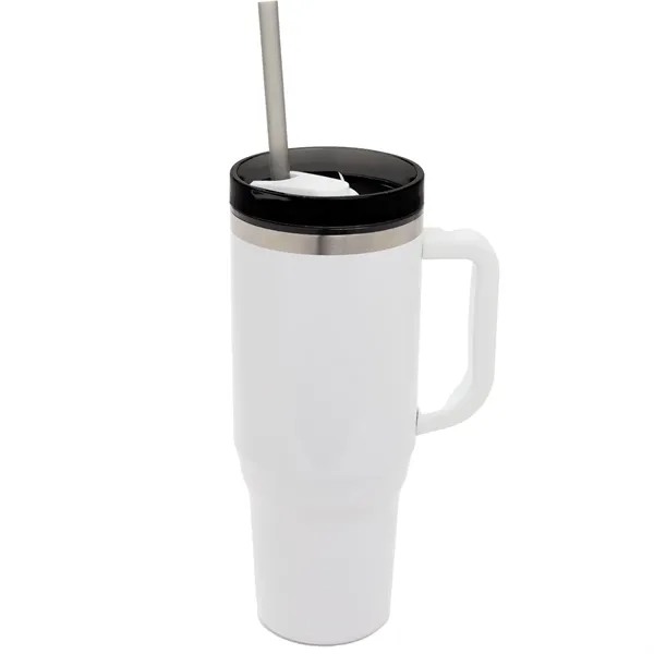 40 oz. double wall insulated tumbler with lid and straw.... from ASI 66887 PCNA / Bullet