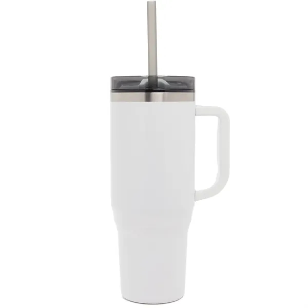 40 oz. double wall insulated tumbler with lid and straw.... from ASI 66887 PCNA / Bullet