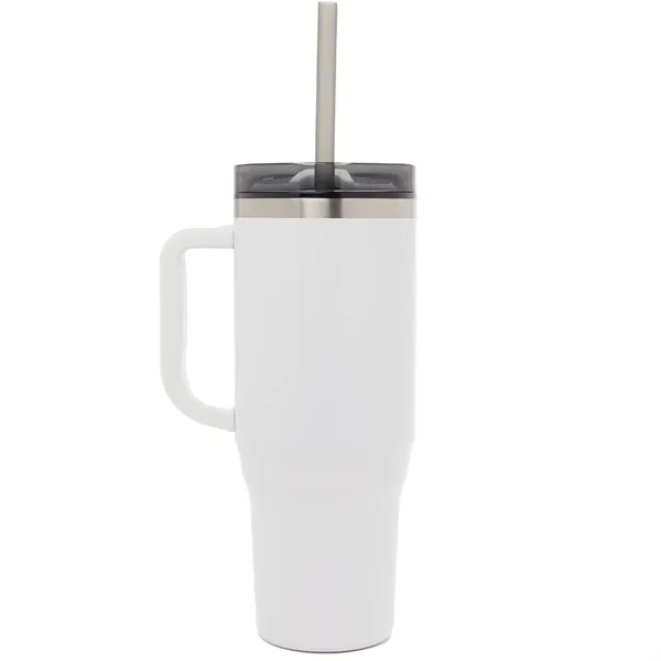40 oz. double wall insulated tumbler with lid and straw.... from ASI 66887 PCNA / Bullet