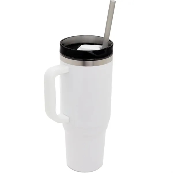 40 oz. double wall insulated tumbler with lid and straw.... from ASI 66887 PCNA / Bullet