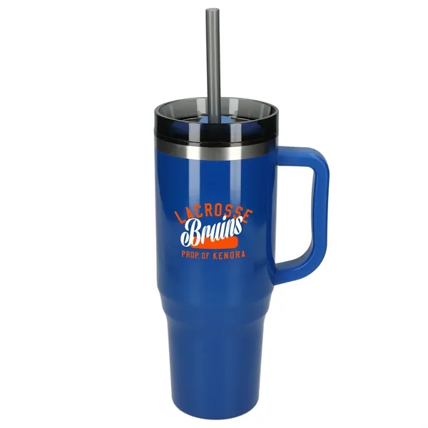 40 oz. double wall insulated tumbler with lid and straw.... from ASI 66887 PCNA / Bullet