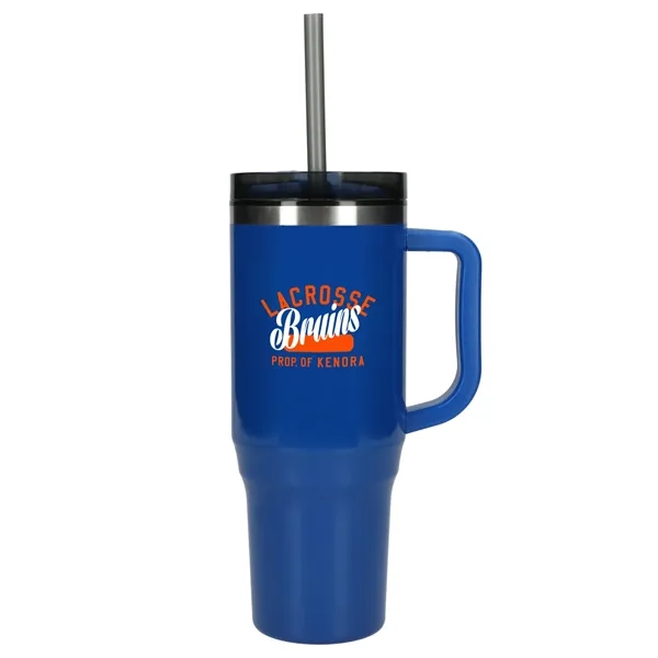 40 oz. double wall insulated tumbler with lid and straw.... from ASI 66887 PCNA / Bullet