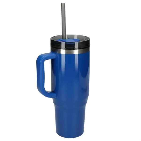 40 oz. double wall insulated tumbler with lid and straw.... from ASI 66887 PCNA / Bullet