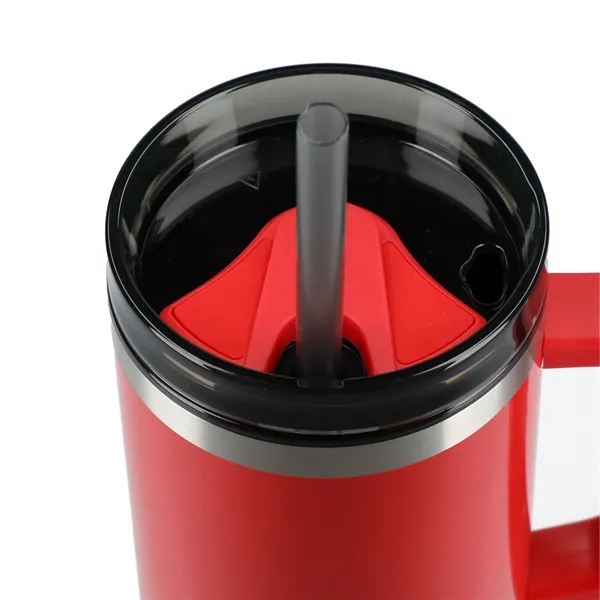 40 oz. double wall insulated tumbler with lid and straw.... from ASI 66887 PCNA / Bullet