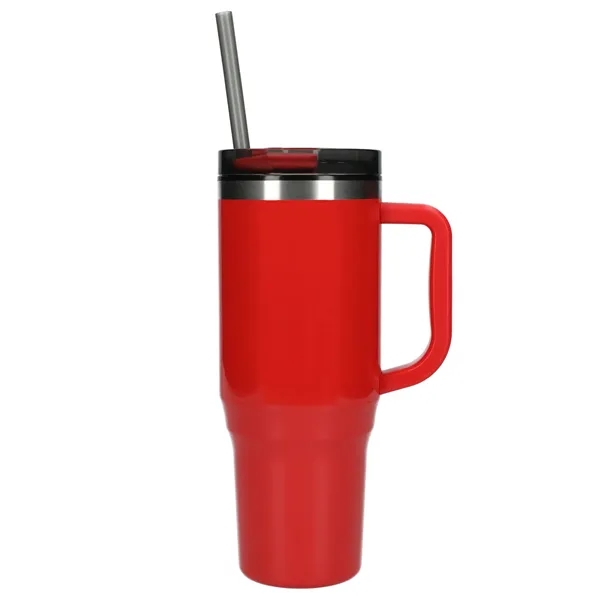 40 oz. double wall insulated tumbler with lid and straw.... from ASI 66887 PCNA / Bullet