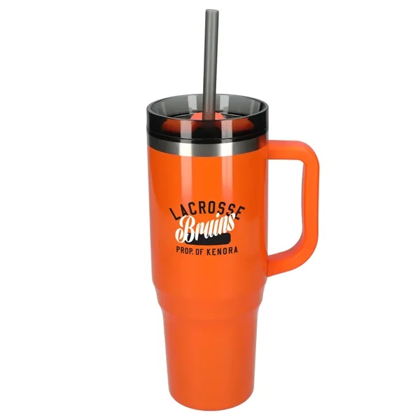 40 oz. double wall insulated tumbler with lid and straw.... from ASI 66887 PCNA / Bullet