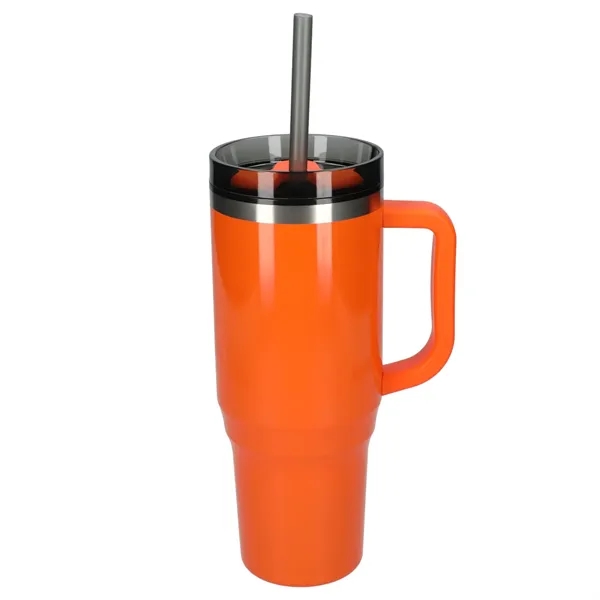 40 oz. double wall insulated tumbler with lid and straw.... from ASI 66887 PCNA / Bullet