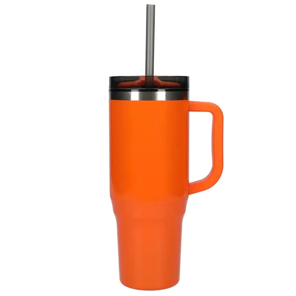 40 oz. double wall insulated tumbler with lid and straw.... from ASI 66887 PCNA / Bullet